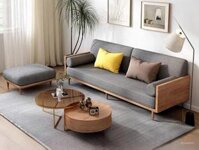 Ghế sofa đơn giản gỗ sồi Việt – Nhật LN-1664