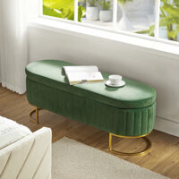 Ghế sofa đôn hình oval dài 1m2 SB9 Thampton vải nỉ nhung | Nội Thất Linco Hà Nội