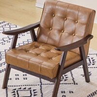 Ghế Sofa Đơn Nhỏ, Ghế Cổ Ban Công, Ghế Thư Giãn Gỗ Nguyên Khối, Phòng Khách Tối Giản, Phòng Ngủ, Đọc Sách, Ghế Đơn Cổ Đi
