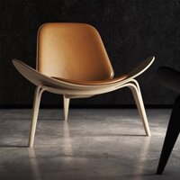 Ghế sofa đơn Nordic Smile Shell phòng khách tựa lưng ghế máy bay giải trí đơn giản hiện đại thiết kế ban công
