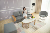 Ghế sofa đơn vải mã 568