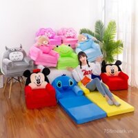 Ghế sofa gấp bốn chiều hoạt hình 70% off dễ thương, ghế bành hình vương miện, ghế lười, ghế sofa trẻ em, quà sinh nhật