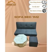 Ghế sofa giường 1m2 bọc simili màu nâu da bò sang trọng