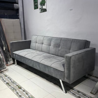 Ghế Sofa Giường 1M9 Có Tay Vịn - Bọc Vải Nhung Mềm Mịn - Ghế Sofa Thông Minh Đa Chức Năng Giá Rẻ