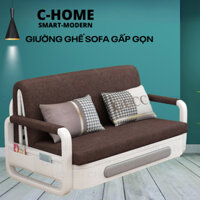 Ghế sofa giường gấp gọn, giường sofa đa năng gấp gọn thành ghế sofa giường thông minh ,vải bọc thoáng mát,có hộc để đồ