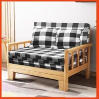 Ghế Sofa Giường Gỗ Gấp Gọn Thông Minh Giá Rẻ, Giường Sofa Đa Năng Tiện Lợi Tiết Kiệm Không Gian M156 (Hà Trần)