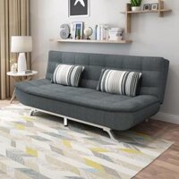 Ghế Sofa Giường Sofa Bed Đa Năng HGP Khung Gỗ Chắc Chắn Đệm Mút Êm Ái Với Chất Liệu Vải Chống Nước Mẫu Mới Mã HGB-05 - Xám đậm