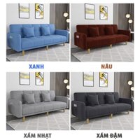 Ghế Sofa Giường Thông Minh Đa Năng Rộng 180cm Đặt Phòng Khách Gấp Gọn Chất Liệu Bọt Biển Cao Cấp Êm Ái Tặng Kèm 2 Gối