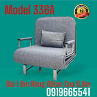 Ghế Sofa Giường thông minh gấp gọn SUMIKA 336, rộng 80cm