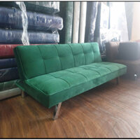 Ghế sofa giường vải nhung Gỗ Xanh - Sopha bed chân inox xuất khẩu Châu Âu - có nhiều màu