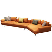 Ghế sofa góc L da microfiber bền bỉ SFL-13