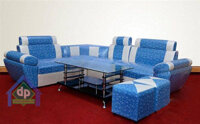 ghế sofa góc màu xanh cốm mới 99% tại Hà Nội