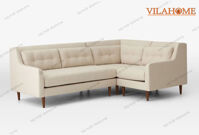 Ghế Sofa Góc Nỉ Màu Kem - 1014 | Ghế Sofa Góc Nỉ Đẹp Tại Hà Nội