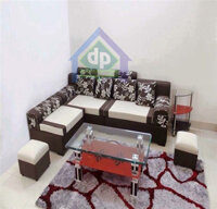 ghế sofa góc nỉ màu xám hoa tại Hà nội