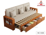 Ghế Sofa Kết Hợp Giường Ngủ Gỗ – Mã SG226