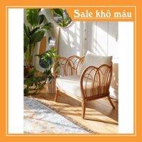 ghế sofa mây vòng đơn trang trí phòng khách, khách sạn, quán cafe, homestay [Giá Nhập Kho]