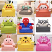 ghế sofa mini cho trẻ em từ 3-5 tuổi có thể trải dài và gấp lại đầy đủ mọi loại hình thù nhân vật hoạt hình dễ thương
