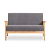 Ghế Sofa Nỉ Khung Gỗ Thông Ghế Phòng Khách 3 Chỗ Ngồi Phong Cách Tân Cổ Điển Độc Đáo KT155cm GSF003