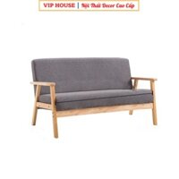 Ghế sofa nỉ khung gỗ thông, Ghế sofa phòng khách 3 chỗ ngồi sang trọng KT155cm GSF003