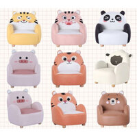 Ghế Sofa Nổi Tiếng Trên Mạng Ghế Trẻ Em Bằng Gỗ Rắn Bộ Hoạt Hình Dễ Thương Cho Trẻ Em Lười Đọc Sách Sofa Góc Nhỏ