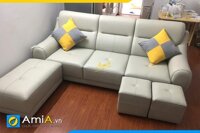 Ghế sofa phòng khách dạng văng có tay tựa tròn AmiA PK277