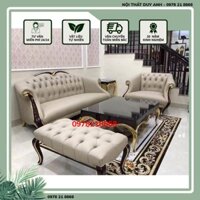 GHẾ SOFA TÂN CỔ ĐIỂN CAO CẤP 2m2-2m4 - Ghế sofa bọc da cao cấp