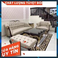 GHẾ SOFA TÂN CỔ ĐIỂN CAO CẤP 2m2-2m4 - Ghế sofa bọc da cao cấp