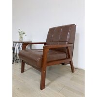 Ghế sofa tay gỗ cổ điển BNS 8039-1P Màu Nâu(66*79*76) Ghế đơn