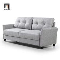 Ghế sofa văng dài BT29 Helsley cho căn hộ chung cư nhỏ - 120x80cm - Bố - xám trắng