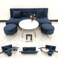 Ghế sofa xanh đậm đa năng vải nhung GBL1 dài 1m7 giá rẻ