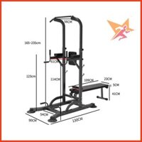 Ghế tạ đa năng tập xà đơn xà kép đẩy tạ T052 ( T058 )