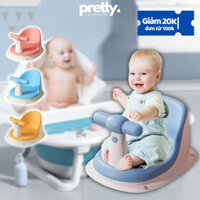 Ghế Tắm Cho Bé Chống Trơn Trượt Pretty, Ghế Tập Ngồi Cho Bé Tiện Lợi, Ghế Trẻ Em Đa Năng
