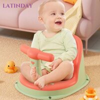 Ghế tắm cho bé LATINDAY, Ghế tắm chống trượt PP + TPE chống trượt, Thiết kế cốc hút nhiều màu sắc ngộ nghĩnh Ghế bồn tắm cho bé chơi