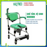 Ghế tắm đa năng cho người già có bánh xe HT6120-BL | ghế hỗ trợ chăm sóc người già, người bệnh, người tàn tật chính hãng