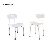 Ghế tắm Garende Ghế ngồi hợp kim nhôm tựa lưng chống trượt Công thái học hạng nặng Ghế tắm cho người cao tuổi Người lớn Người cao tuổi