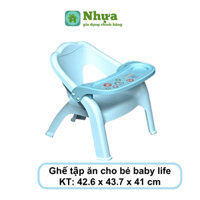 Ghế Tập Ăn Dặm Ăn Hoa Quả Cho Bé Gấp Gọn Duy Tân Nhựa PP Cao Cấp, Có Gờ Chống Trượt