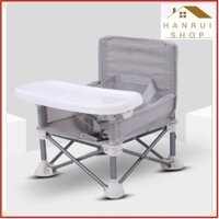 Ghế tập ăn gấp gọn hợp kim nhôm cho bé High Chair Baby ❤️Hanrui Offical❤️