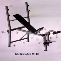 Ghế tập đẩy tạ đơn Ben 601401 (Giá chưa bao gồm tạ và đòn tạ)