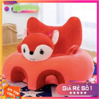 Ghế tập ngồi bằng bông hình thú cho bé