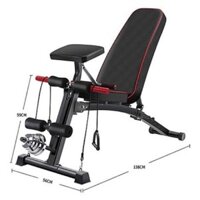 Ghế tập tạ đa năng KK-021D (chưa bao gồm tạ) tặng kèm đôi găng tay tập tạ