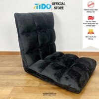 Ghế tatami, ghế lười bệt tựa lưng nệm - Có 5 cấp độ ngã lưng - Chính hãng TIDO - Đen