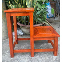 ghế thắp hương gỗ hương cao 60 mặt vuông 30cm