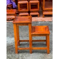 Ghế thắp nhang gỗ lim cao 65 cm mặt vuông 30 cm
