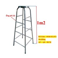 Ghế Thắp Nhang Inox Cao 1m2 Ống Phi 32 - GN12032N