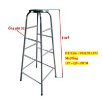 Ghế Thắp Nhang Inox Cao 1m4 Ống Phi 32 - GN14032N