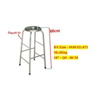 Ghế Thắp Nhang Inox Cao 80cm Ống Phi 32 - GN8032N