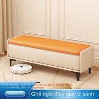 Ghế Thay Giày Sang Trọng Kiểu Ý Ghế Sofa Dài Đơn Giản Cho Cửa Gia Dụng Ghế Sofa Cuối Giường Ghế Lưu Trữ Phòng Ngủ