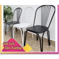 Ghế Thonet sắt sơn tĩnh điện lưng quạt (CA-C034)-Nhắn tin chọn màu