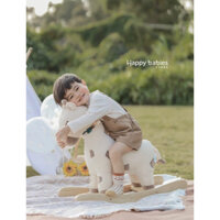 Ghế thư giãn bập bênh hươu cao cổ cho bé phong cách Hàn Quốc | Baby Rocking chair