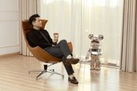 Ghế thư giãn da thật Label mã C065-L2